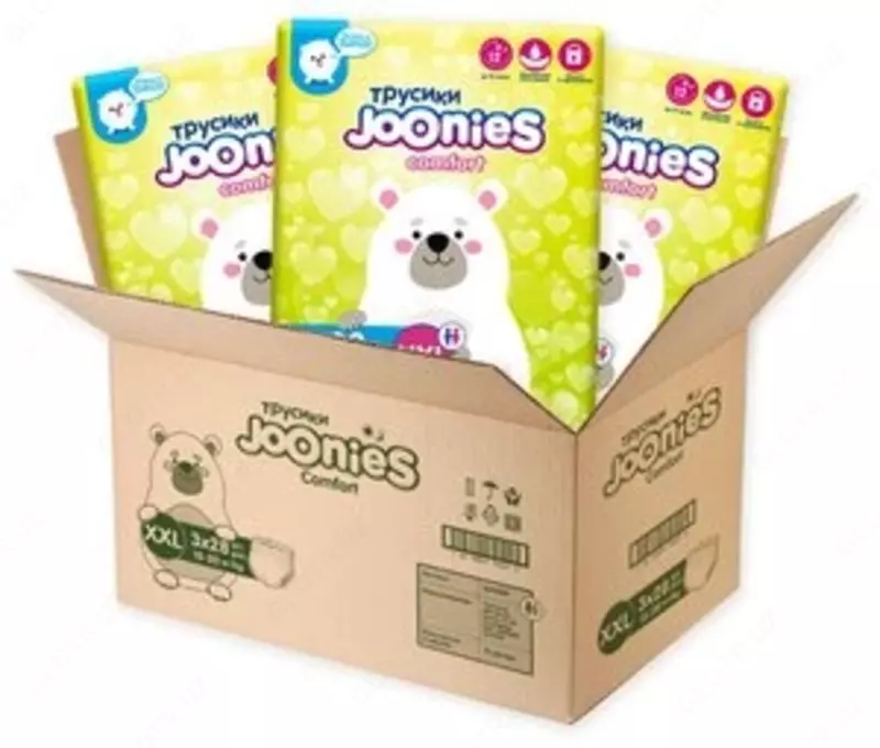 Joonies trusiklari Comfort XXL, 15-20 kg, 28 dona, 3 ta qadoq