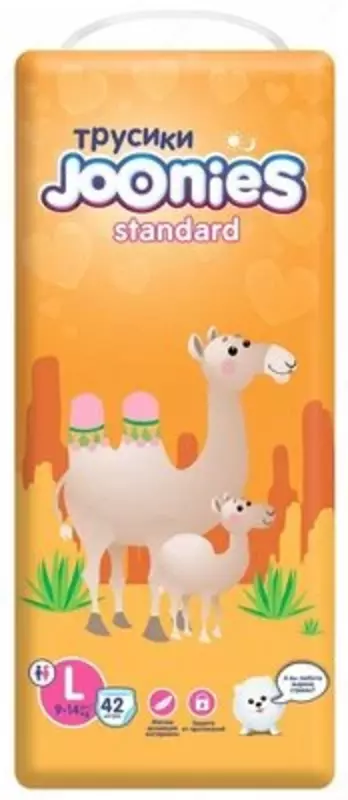 Джунис (Joonies) STANDART Подгузники-трусики L (9-14) N42