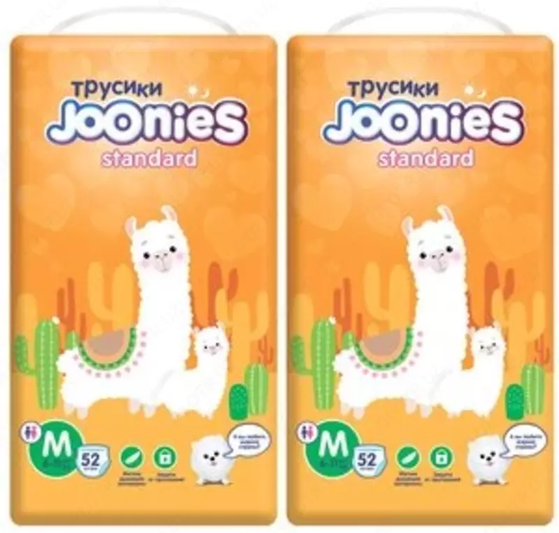 Joonies трусики Standart M, 6-11 кг, 52 шт., 2 уп.