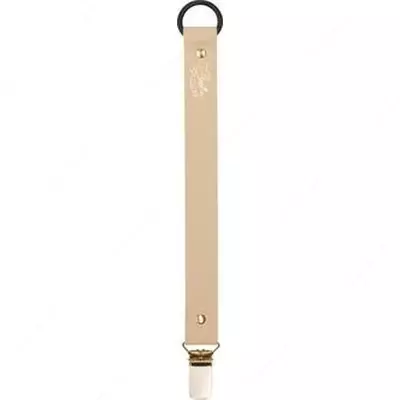 Держатель для пустышки Bjallra of Sweden – коллекция Beige Faux Leather (BC1043)