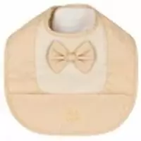 Слюнявчик-нагрудник Bjallra of Sweden Beige Bow (BC1038) - по запросу