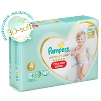 Pampers Premium Care Panties tagliklari p. 4 (9-15 kg) 38 dona