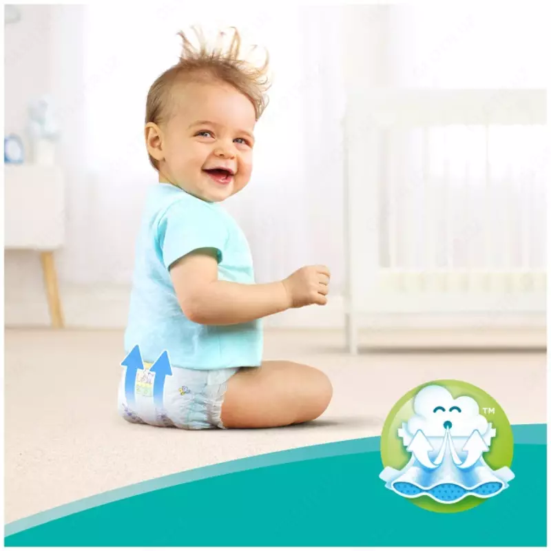  Pampers New Baby-Dry yangi tugilgan chaqaloqlar uchun tagliklar r.2 (4-8 kg) 27 dona. - CHICCOBABY.UZ