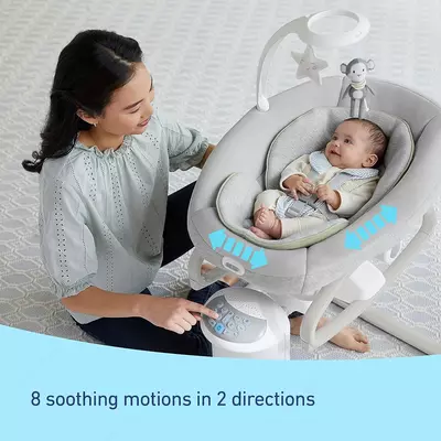 Детские качели Graco® Soothe My Way™ со съемным шезлонгом 2-в-1