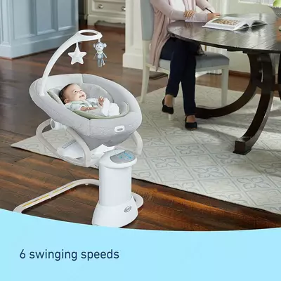 Детские качели Graco® Soothe My Way™ со съемным шезлонгом 2-в-1