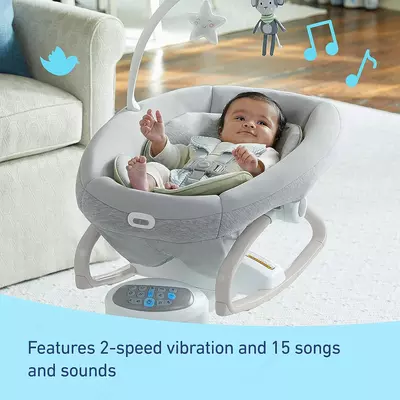 Детские качели Graco® Soothe My Way™ со съемным шезлонгом 2-в-1