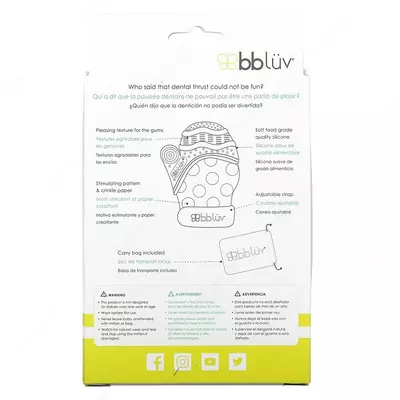 Bbluv, Gluv, рукавицы для прорезывания зубов, для детей от 3 мес