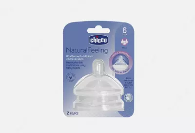 Соска для бутылочки CHICCO natural feeling 6+мес