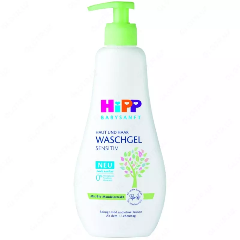Hipp Babysanft Гель для купания без слёз для волос и тела для чувствительной кожи 400 мл