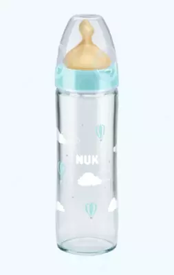 Nuk Бутылка Classik FC+ с латексной соской, стекло, 240 мл