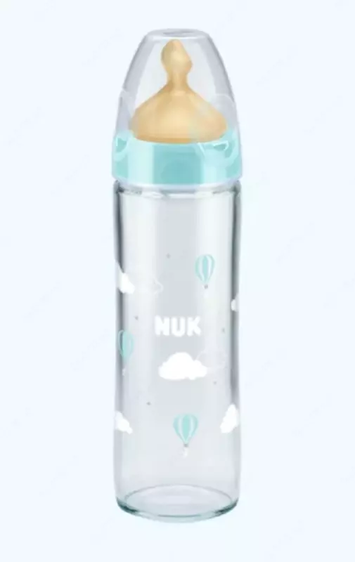 Nuk Бутылка Classik FC+ с латексной соской, стекло, 240 мл