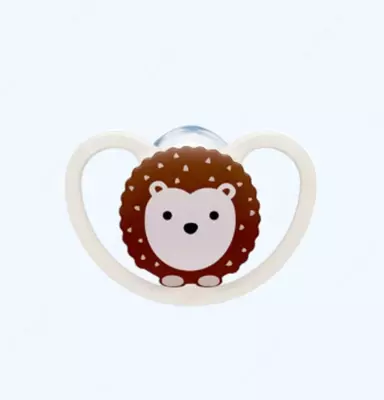 Nuk Пустышка 0-6 мес Space, силикон, без ВРА