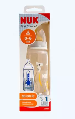 Silikon nipel bilan Nuk FC+ Temp shishasi, Kuala, 300 ml