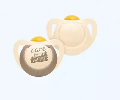Nuk Соска-Пустышка for Nature, латексная, 18-36 мес., 2 шт