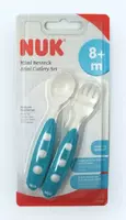 Nuk Ложка и вилка - детские столовые приборы  8+ мес.