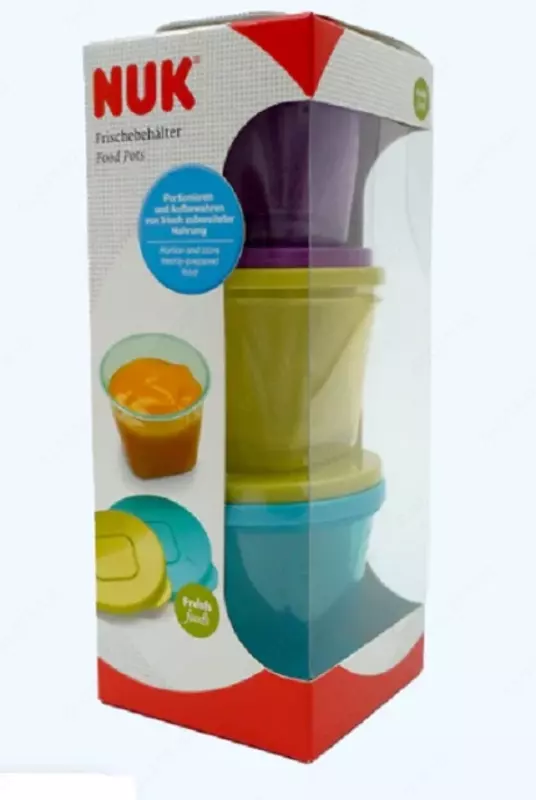 Nuk Набор контейнеров для хранения пищи, 4+ мес., 6 шт