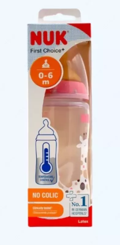 Nuk shishasi FC+ Temp lateks nipel, jirafa, 300 ml