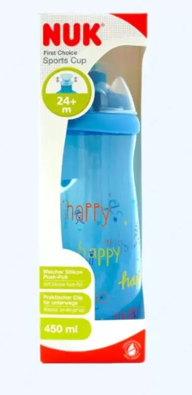 Nuk Поильник Sports с насадкой push pull, 24+ мес, 450 мл