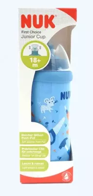 Nuk Поильник Junior с насадкой push-pull, 18+ мес., 300 мл