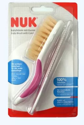 Nuk Щетка из натуральной щетины и расческа