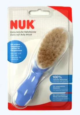 Nuk Щетка для волос супер мягкая, голубая