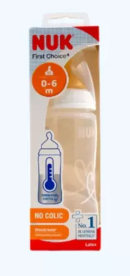 Nuk Бутылка FC+ Temp с латексной соской, сердце, 300 мл