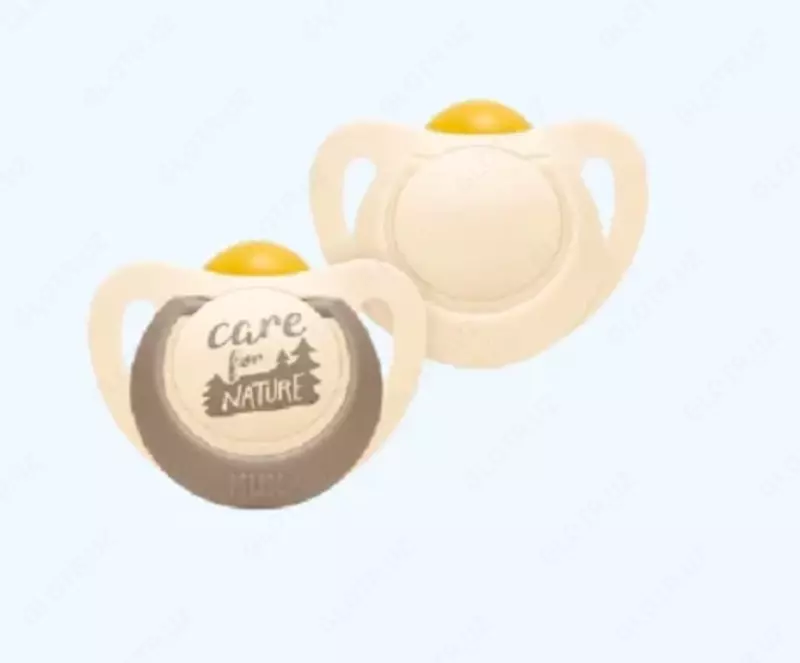 Nuk Пустышка for Nature, латексная, 0-6 мес., зелёная, 2 шт