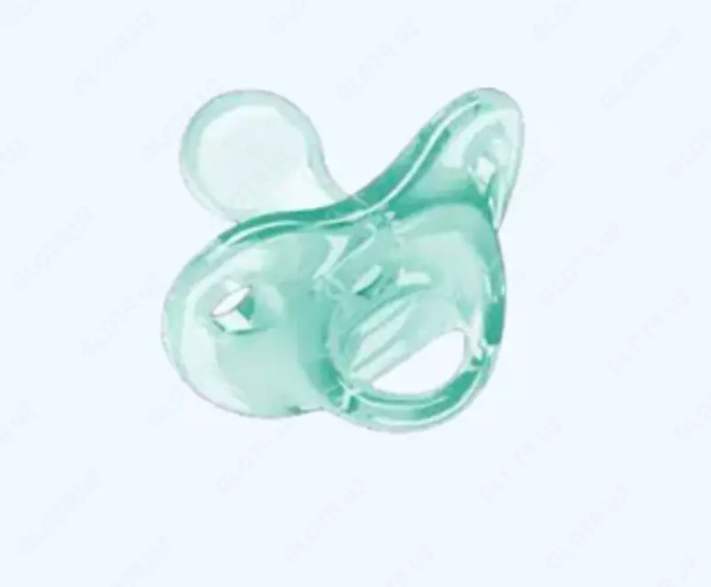 Kam vaznli bolalar uchun Nuk emzik, silikon, yashil, XS o'lchami, 0 + oy.