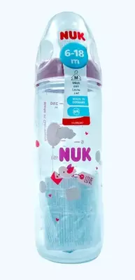 Nuk Бутылка Classik с силиконовой соской, 6+ мес., 250 мл
