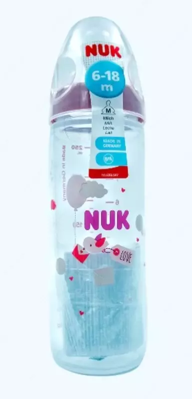 Nuk Бутылка Classik с силиконовой соской, 6+ мес., 250 мл