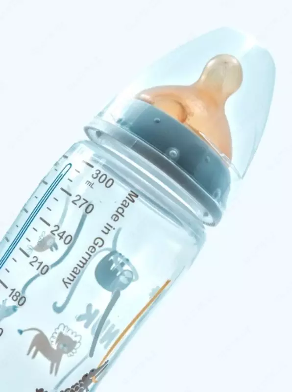 Nuk Бутылка FC+ Temp с латексной соской, носорог, 300 мл