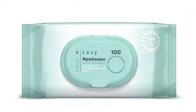 Ирейзеры для лица очищающие E-RASY для жирной и комбинированной кожи 100 шт