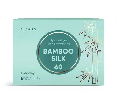 Прокладки E-RASY BAMBOO SILK Everyday 60 шт