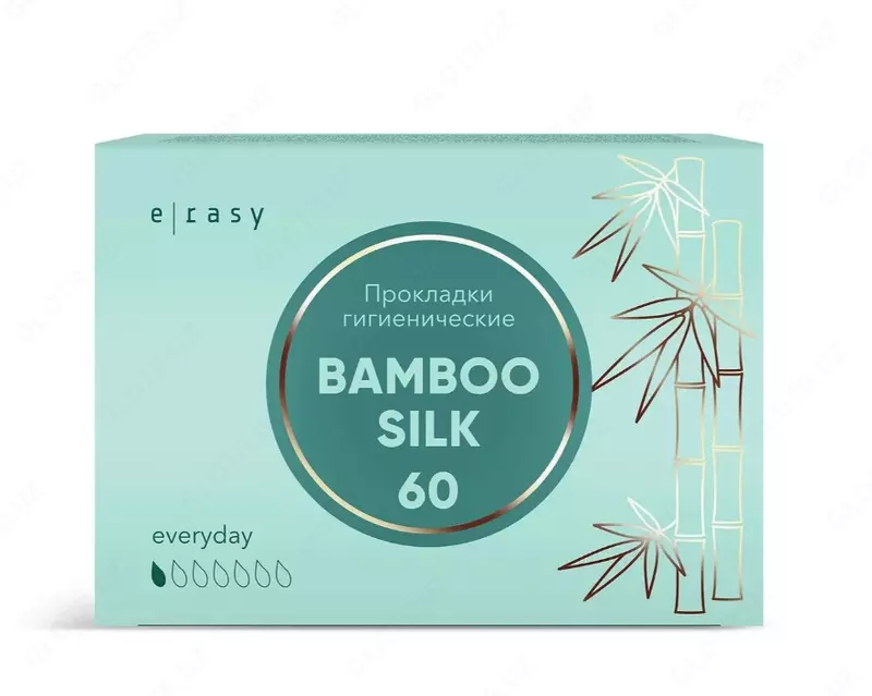 Прокладки E-RASY BAMBOO SILK Everyday 60 шт