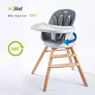 Стульчик для кормления Bibz от JIKEL 🇫🇷 (Франция) 360° трансформер 3 в 1