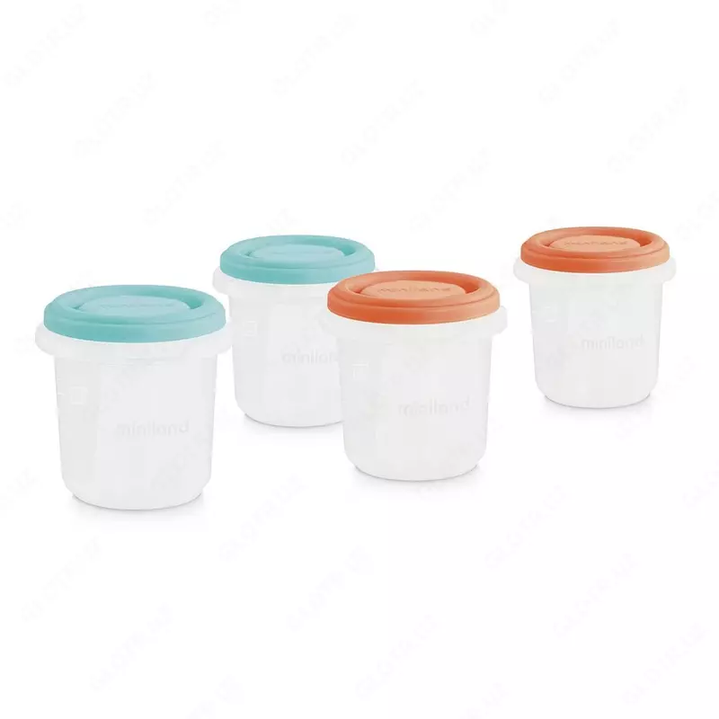 MINILAND КОМПЛЕКТ 4 КОНТЕЙНЕРА (по 250 мл)