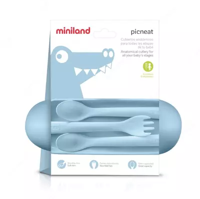 Miniland PICNEAT OCEAN konteyneridagi vilkalar pichoq to'plami