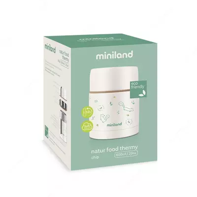 Детский термос для еды Miniland Natur Thermos 600 мл.
