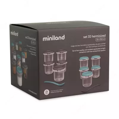 MINILAND Набор контейнеров 10 шт - TERRA OCEAN+BLUSH