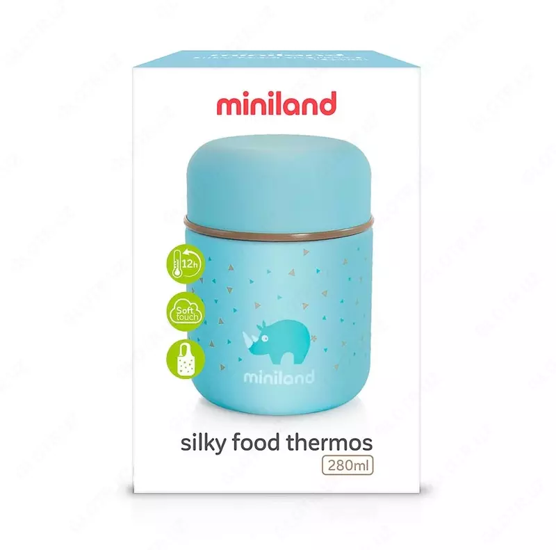 Детский термос для еды и жидкостей Miniland Silky Thermos Mini 280мл