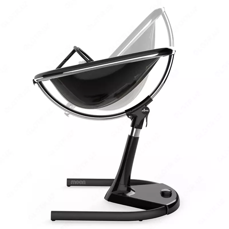 Mima Moon baland stul (qora to'plam, oltin yostiqli o'rindiq)