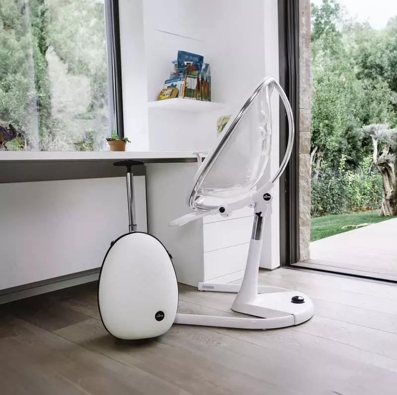 Детский стульчик для кормления Mima Moon Black Full Set Camel (комплект ,белый, золотое мягкое сиденье)