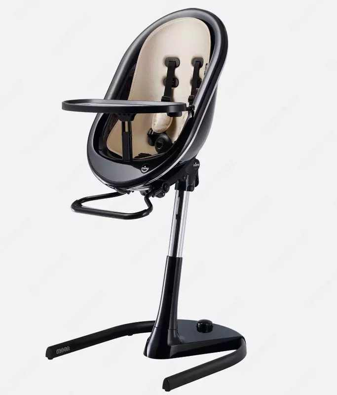 Mima Moon baland stul (qora to'plam, oltin yostiqli o'rindiq)