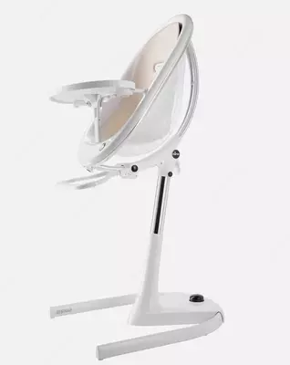 Детский стульчик для кормления Mima Moon Black Full Set Camel (комплект ,белый, золотое мягкое сиденье)