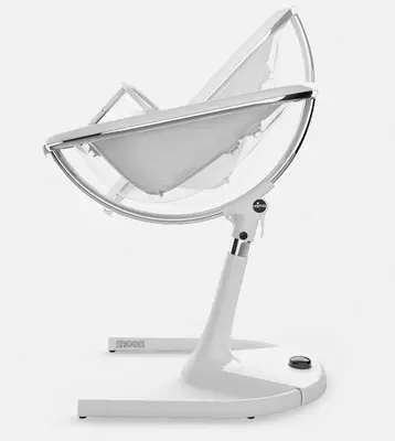 Детский стульчик для кормления Mima Moon Black Full Set Camel (комплект ,белый, золотое мягкое сиденье)