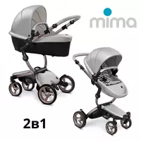 Mima Xari Frame 4G Rose Gold 2в1 (люлька + прогулка Argento)+матрасик