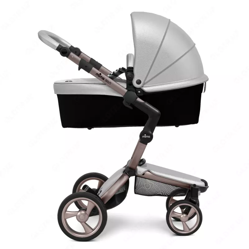 Mima Xari Frame 4G Rose Gold 2в1 (люлька + прогулка Argento)+матрасик