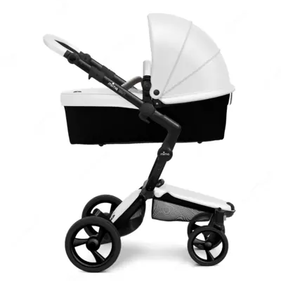 Mima Xari Frame 4G Black 2в1 (люлька + прогулка Snow White)+матрасик