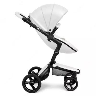 Mima Xari Frame 4G Black 2в1 (люлька + прогулка Snow White)+матрасик