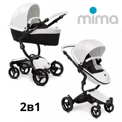 Mima Xari Frame 4G Graphite Grey 2в1 (люлька + прогулка Black)+матрасик